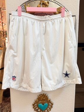 Dallas Cowboys NFL On Field Reebok Mesh Shorts White M